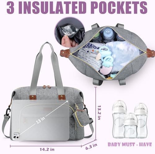 Tuwubi Diaper Bag Tote, Baby Diaper Bag - Image 4