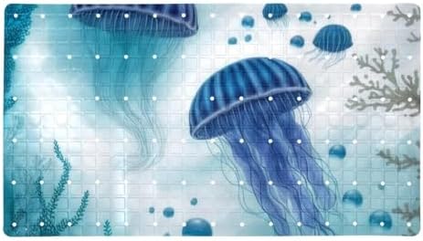 Bath Tub Shower Mat, Washable Bathtub Floor Mats, Suction Cups and Drain Holes by Anna+Cowper