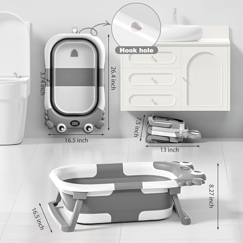 Collapsible Baby Bathtub for Newborns - Image 3