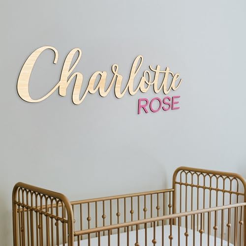 Custom Wood Name Sign For Nursery, 1/3-INCH THICKNESS, Boho Nursery Sign - Image 7