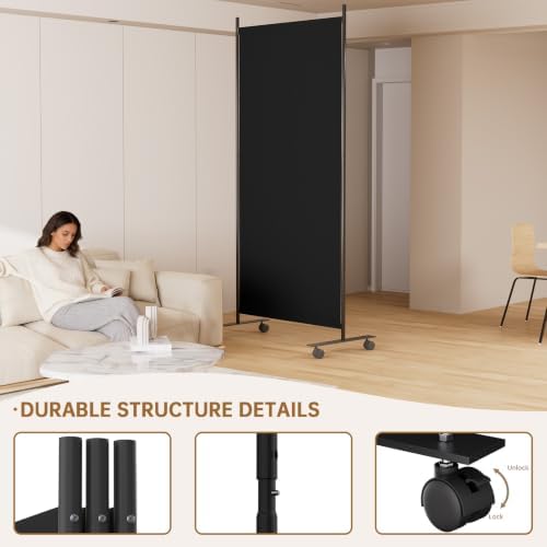 Room Divider 34'' Wide Folding Room Divider Panel - Image 5