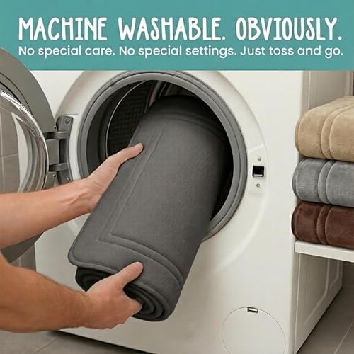 ITSOFT Memory Foam Bath Mat 31x20, Non Slip, Machine Washable, Quick Dry & - Image 5