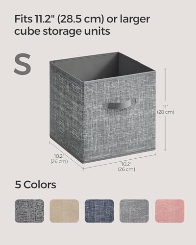 SONGMICS Storage Cubes, 11-Inch Foldable Closet Organizers - Image 4