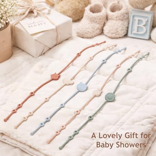 ROCCED Toy Straps for Baby 6pcs, Silicone High Chair Toys Straps Stroller - Image 7