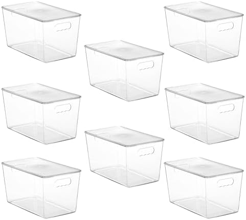 Vtopmart 8 Pack Clear Stackable Storage Bins by Vtopmart