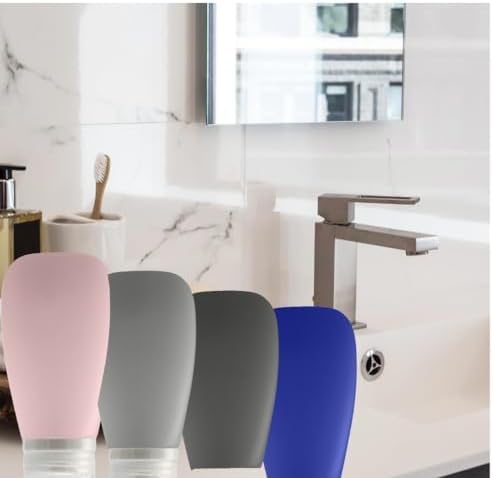 Travel Bottles for Toiletries, TSA Approved 3oz Leak Proof Silicone Refillable - Image 3