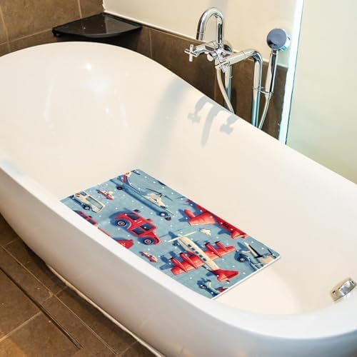 Non Slip Bathtub and Shower Mat 26.8x15.1 inch, Bath Mat - Image 5