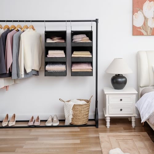 GRANNY SAYS 3-Shelf Hanging Closet Organizer, Foldable Storage - Image 4
