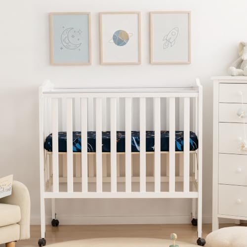 david's kids 3 Pack Mini Crib Sheets, Soft Breathable Premium Pack N Play Sheets - Image 6