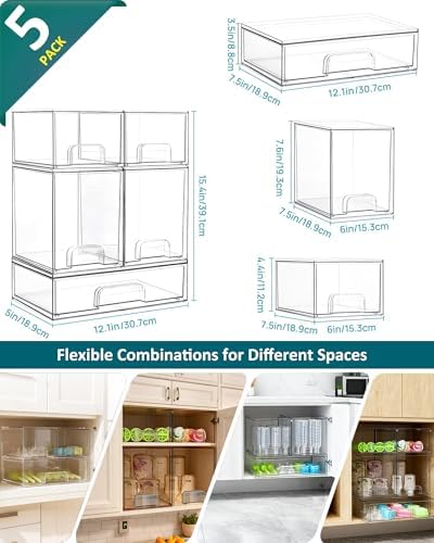 Baby Bottle Organizer for Countertop, Food-grade Stackable Acrylic Storage - Image 4