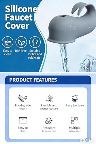 Baby Bath Spout Cover, Silicone Faucet Protector - Image 4