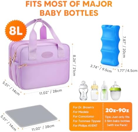 PIIOSER Breastmilk Cooler Travel Bag - Image 4