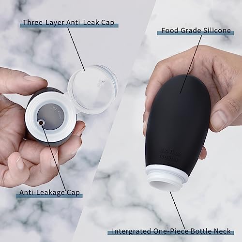 Silicone Travel Bottles for Toiletries TSA Approved Travel Size Containers Set - Image 4