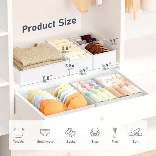 DIMJ Drawer Organizer Clothes 28 Pack - Image 2