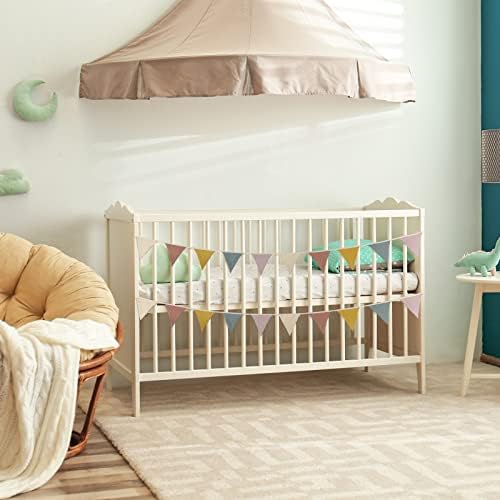 Oudain 2 Pcs Pennant Banner Flags Nursery Garland Triangle, Rainbow Color - Image 7