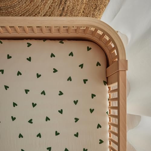 Crib Sheets, 100% Organic Cotton Muslin, Fitted 28"x52" Standard - Image 6