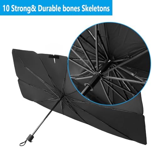 Windshield Sun Shade 2025 Car Accessories 100% Blackout Car Front Windsow - Image 3