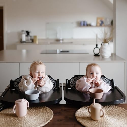 mushie Long Sleeve Baby Bib | Water Resistant Adjustable Fit - Image 6