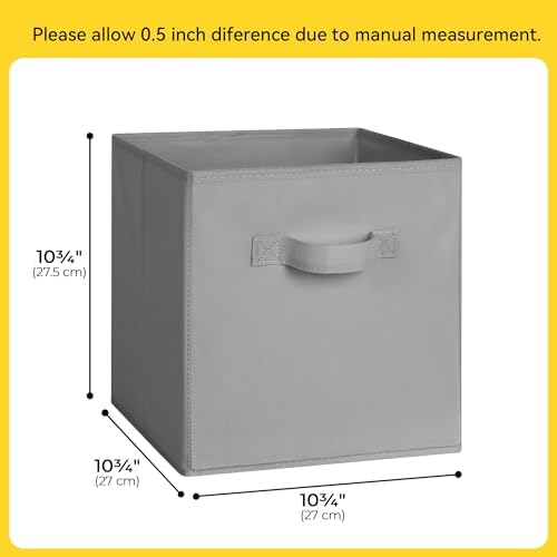 Cupic Cupid 10-Pack 11x11 Cube Storage Bins, Collapsible Storage Cubes - Image 2