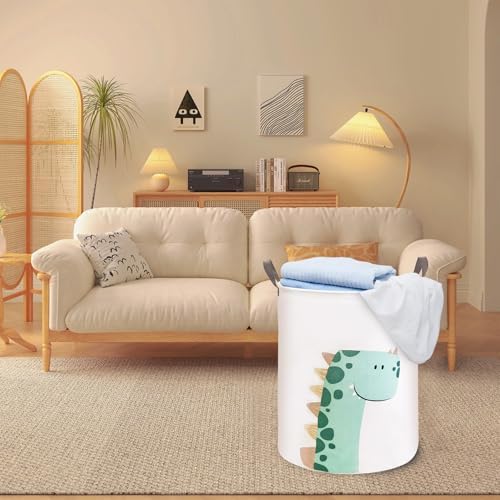 Mziart Kids Laundry Basket for Boys Girls, Cute Kids Hamper - Image 5