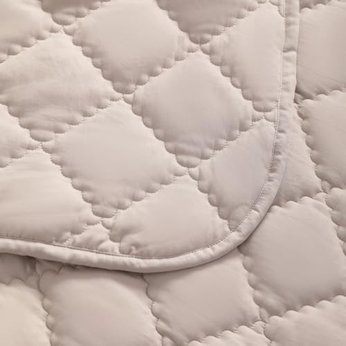 FLXXIE 4-Piece Microfiber Toddler Bedding Set, Light Taupe - Image 2