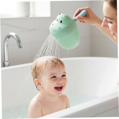 Baby Bath Rinse Cup, Fun Hippo Design, Safe PP - Image 2
