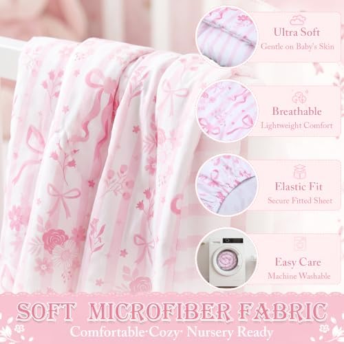 Hahafelt 4 Pieces Crib Bedding Set - Image 4