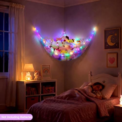 Stuffed Animals Net or Hammock Kids Toy Storage Organizer - Image 3
