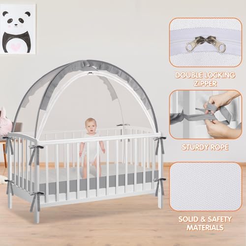 Crib Tent to Keep Baby from Climbing Out - Image 4
