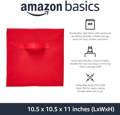 Amazon Basics Collapsible Fabric Storage Bins - Image 2