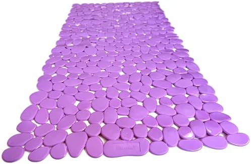 “Pebbles” Non-Slip Bathtub/Shower Mat 27.5”x14” Rectangular, Machine-Washable by TikeSmart