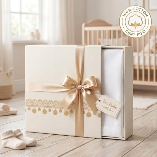 Baby Crib Skirt 100% Cotton Pleated Dust Ruffle - Image 7