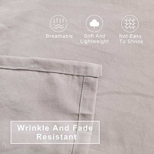 FLXXIE 4-Piece Microfiber Toddler Bedding Set, Somke Grey - Image 2