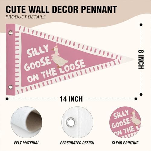 Silly Goose Pennant Banner Flags Toddler Nursery Playroom Wall Decor - Image 6