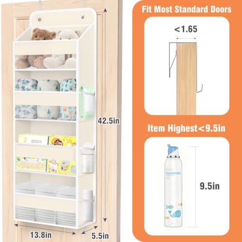 Over The Door Organizer Storage Large Capacity Hanging Bedroom Storage - Image 2