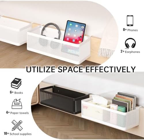 Bedside Caddy Shelf for Bunk Bed, L11in*W4.9in*H3.93in - Image 4