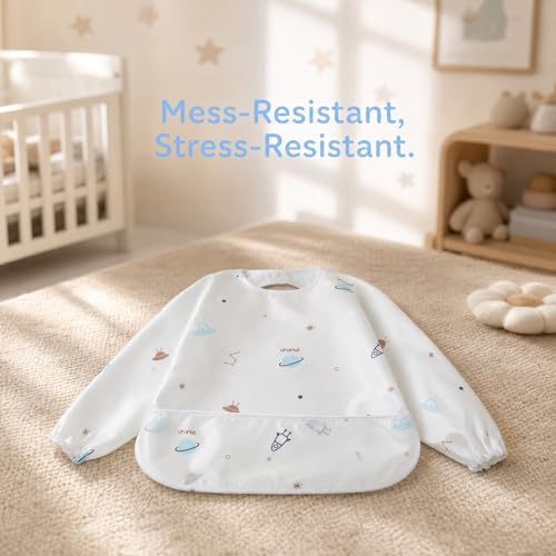 Little Dimsum Long Sleeve Bib for Baby Infant Toddler 6-36 Months - Image 6
