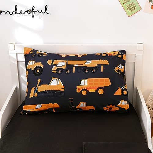 NTBED 4 Pieces Construction Toddler Bedding Set - Image 4