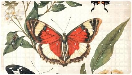Bathtub Mat Non Slip 26.8x15.1 Inch, Butterflies Florals Shower Mat by Anna+Cowper