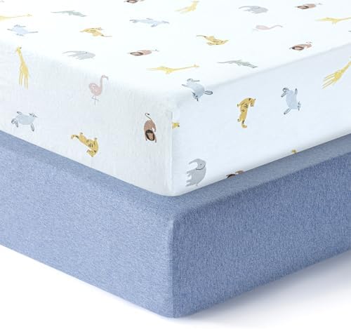 Dreamology 100% Cotton Jersey Standard Crib Sheets by DREAMOLOGY