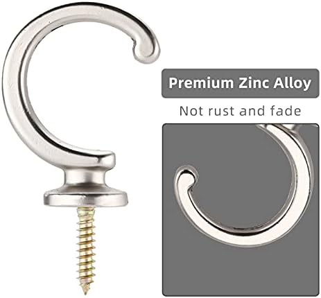 DeSS 2 Pack Curtain Holdbacks Curtain Tiebacks Hooks Wall Mounted Curtain Hooks - Image 2