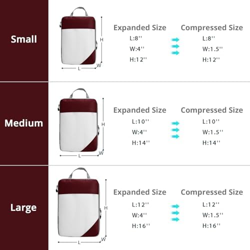 9 Set Compression Packing Cubes - Image 4