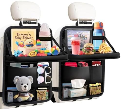 TCJJ Car Seat Organiser Backseat Kick Mats Oxford Back Seat Protector by TCJJ
