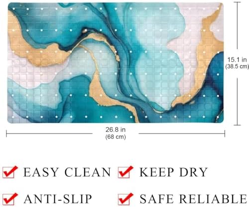 Shower Mat Bathtub Mat, 26.8x15.1 inch, Non-Slip Bath Mat - Image 4