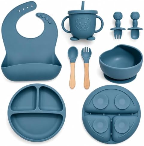 Silicone Baby Feeding Utensils Set by Catvegue