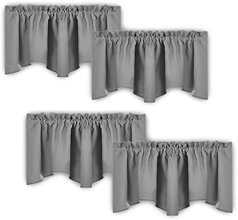 NICETOWN 4 Panles Blackout Curtain Valances by NICETOWN