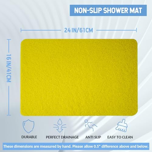Hargiis Non-Slip Bathtub Mat, 2 Pack Anti Slip Shower Mat, Fast Drying Bathtub - Image 2