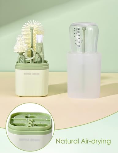 Baby Bottle Brush Set-Travel Bottle Cleaner Kit - Image 6