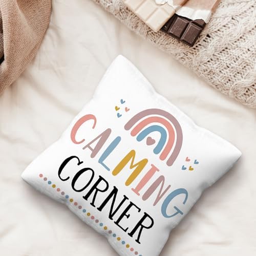 kdqua Mental Health Calming Corner Pillow Cover 18x18, Boho Classroom - Image 5