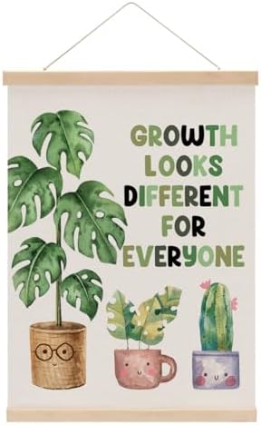 Inspirational Poster Hanger Therapy Office Decor Growth Mindset Wall Decor by Unknown